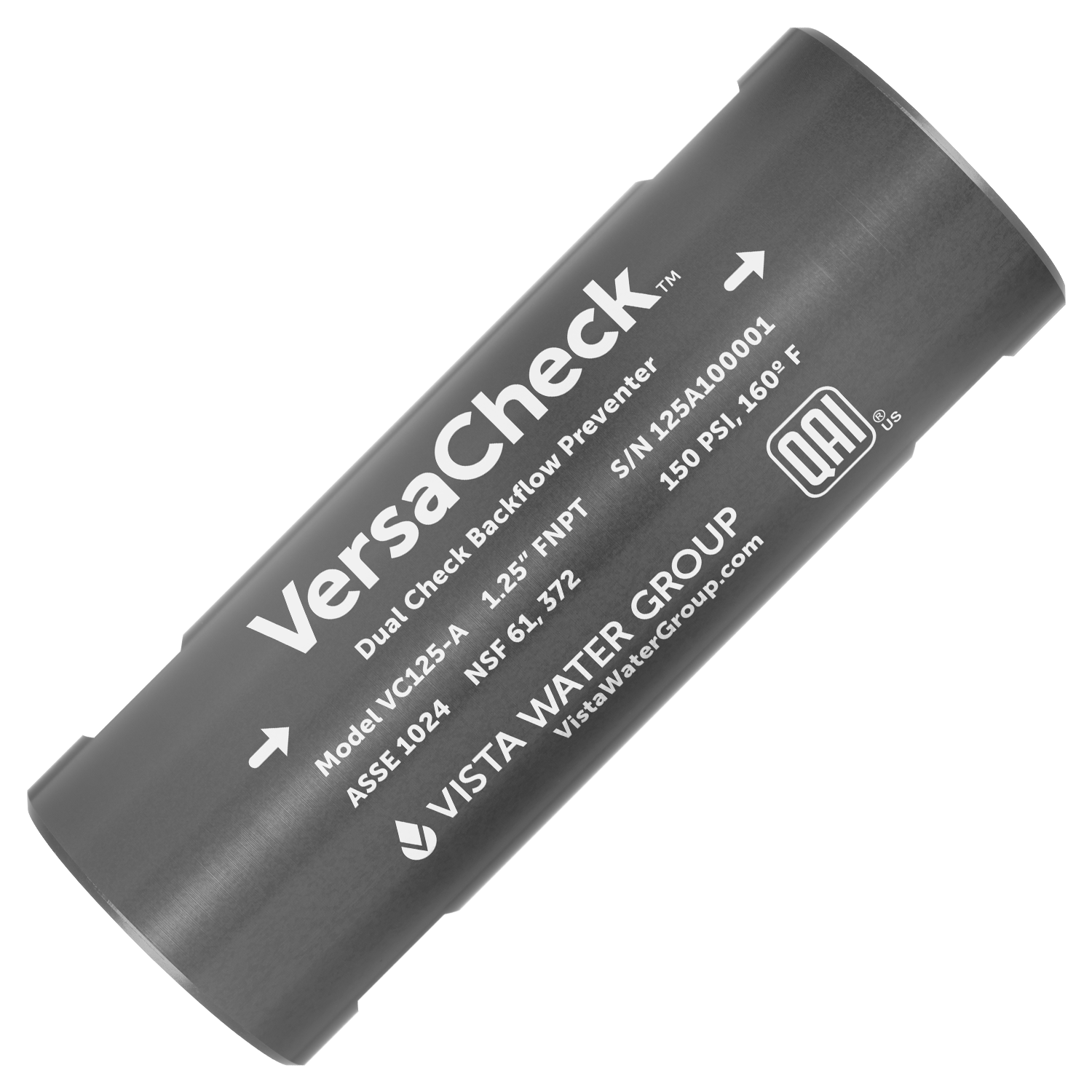 VersaCheck Dual Check Backflow Preventers - VC125-A