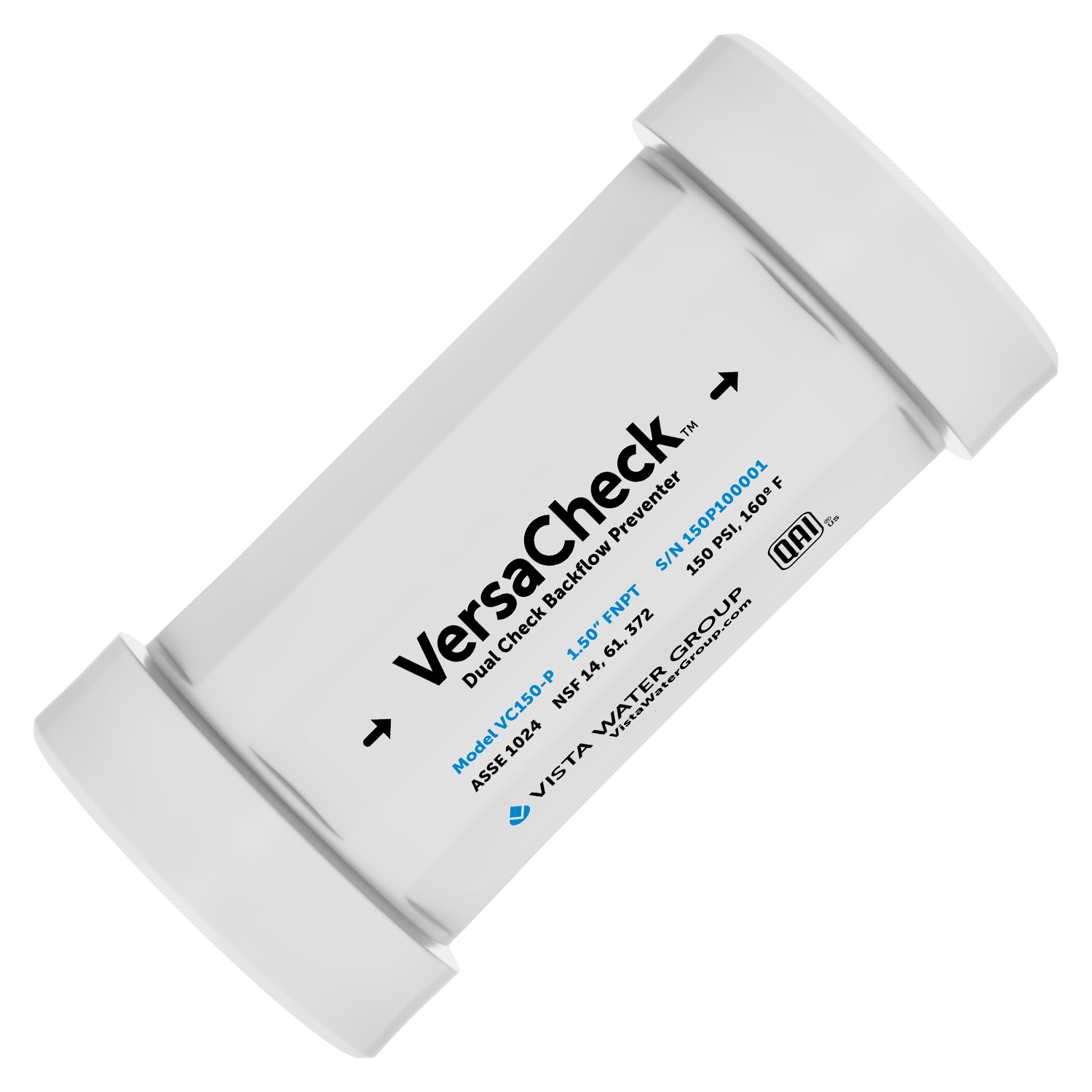 VersaCheck Dual Check Backflow Preventers - VC150-P