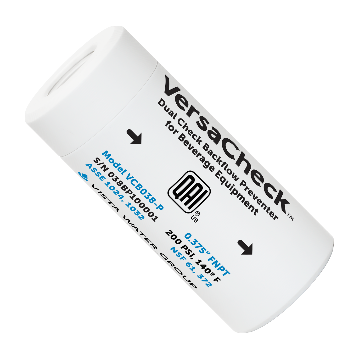 VersaCheck Dual Check Backflow Preventers - VCB038-P